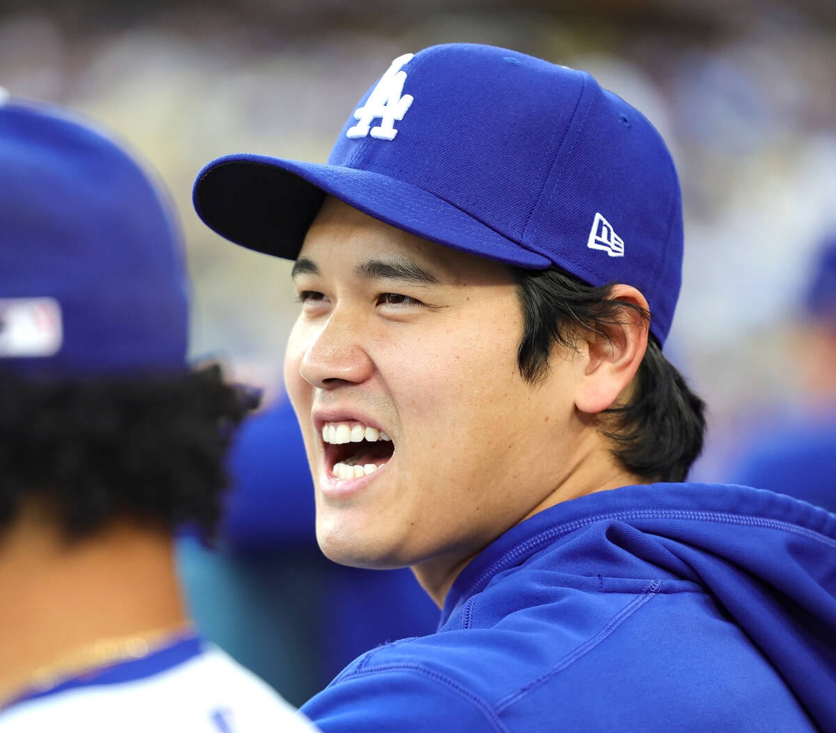 盧蓋里格日全聯盟別4號臂章 大谷翔平隨道奇致意