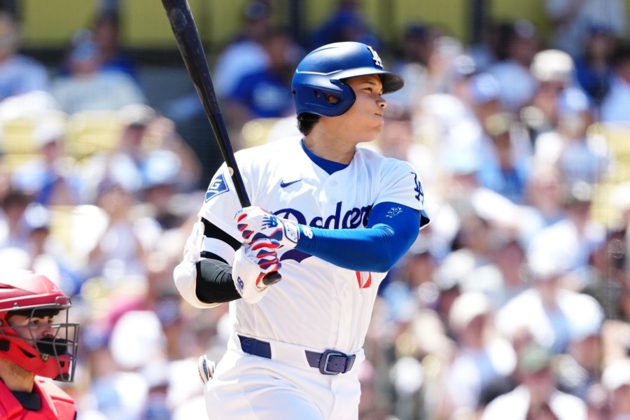 大谷翔平連2戰雙安 道奇投手崩盤失13分吞本季最慘敗