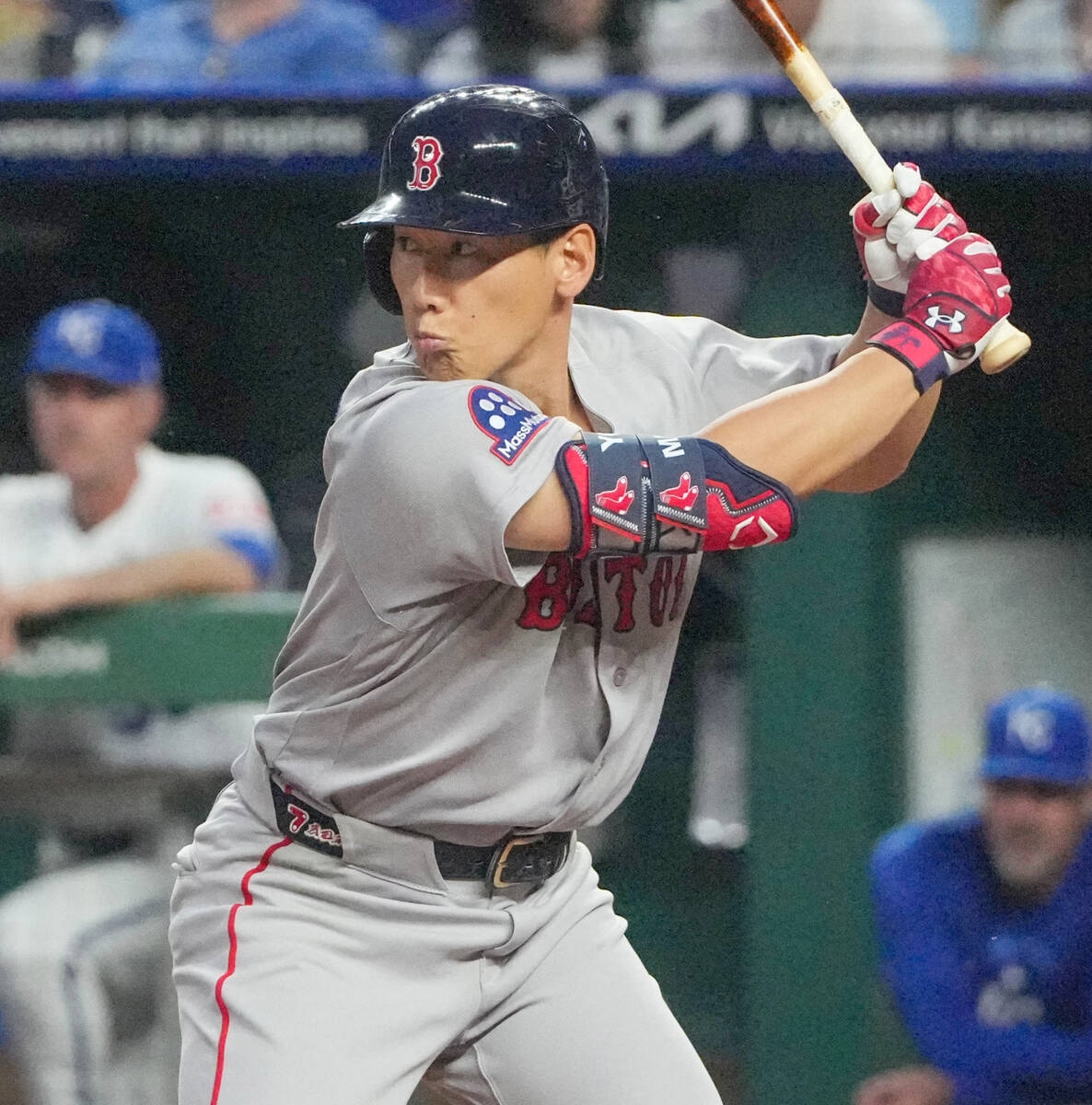 吉田正尚代打敲二壘安打 紅襪開季48場還沒等到他開轟