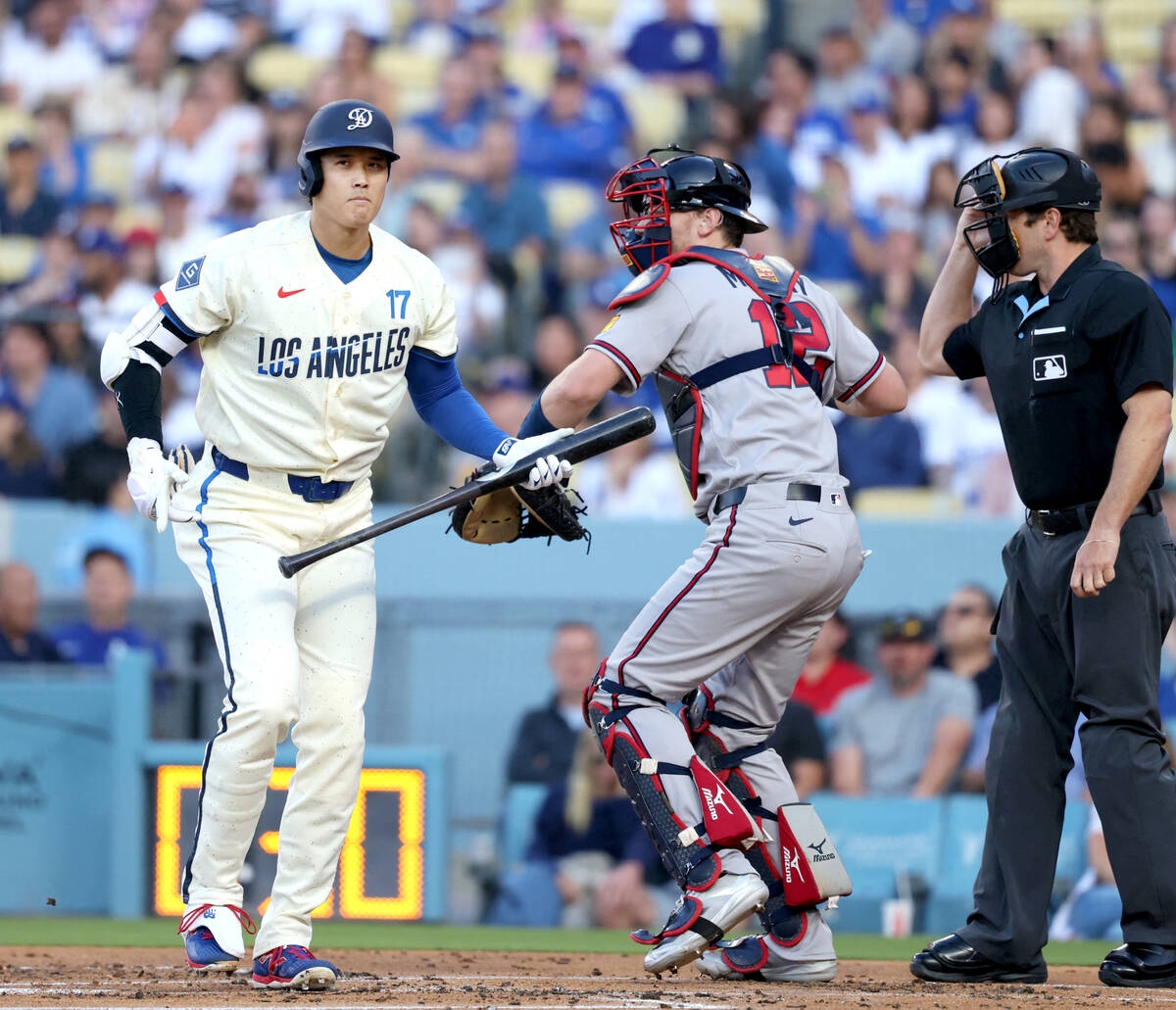 大谷翔平8局敲安寫3戰連續安打 道奇前7局僅2安掛蛋