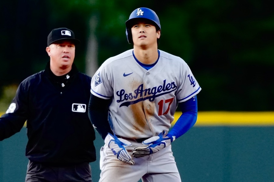 大谷翔平本季首盜成功 道奇對戰洛磯初回就展現速度