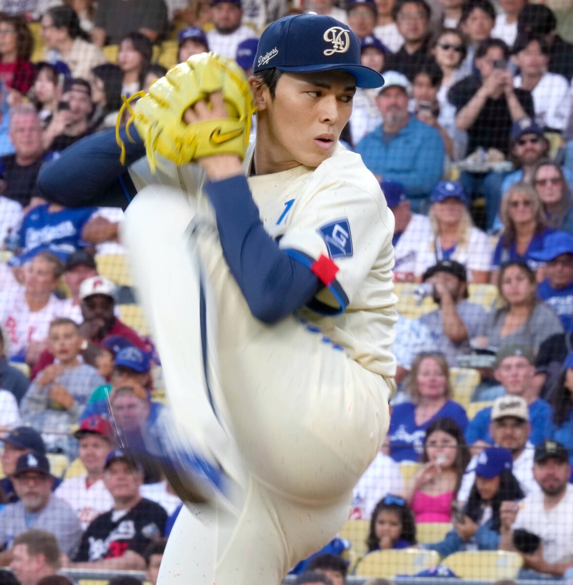 佐佐木朗希6局失1分飆7K 道奇主場球迷起立鼓掌