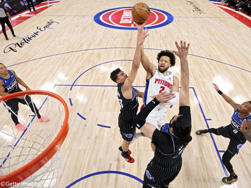 活塞Cade Cunningham攻下45分創隊史紀錄，連續5場超過25分