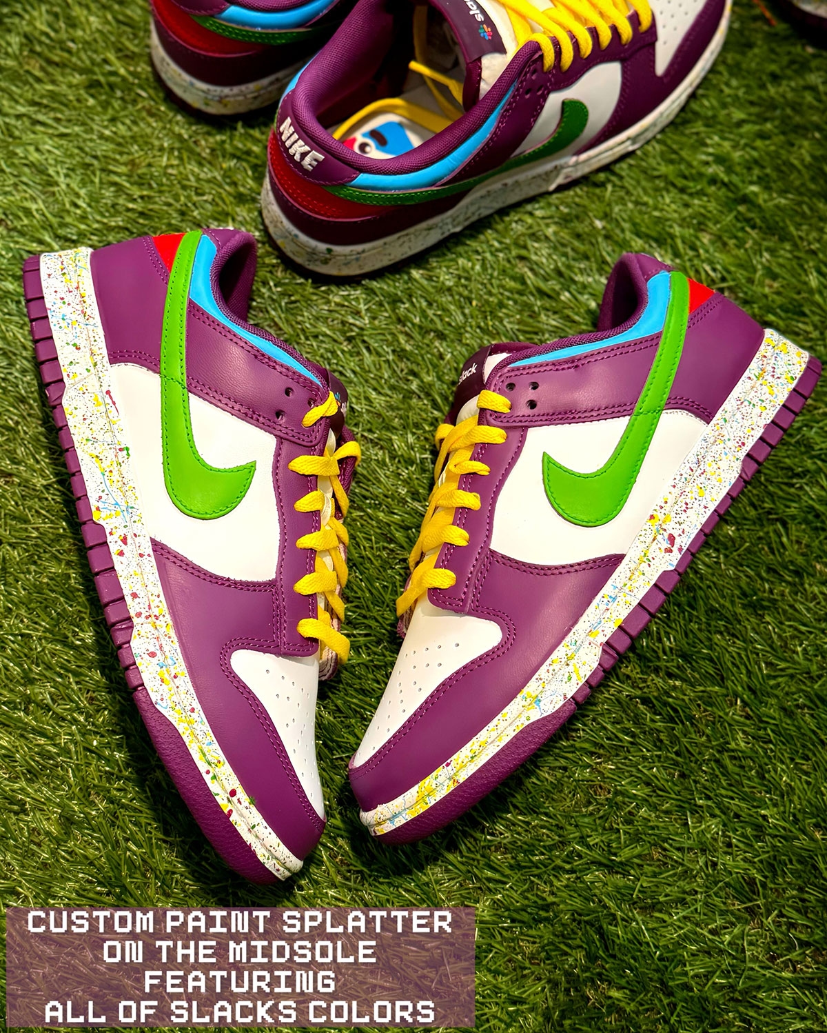 Slack x Nike Dunk Low、Air Max 1 客製「KPI Kicks」實鞋細節曝光