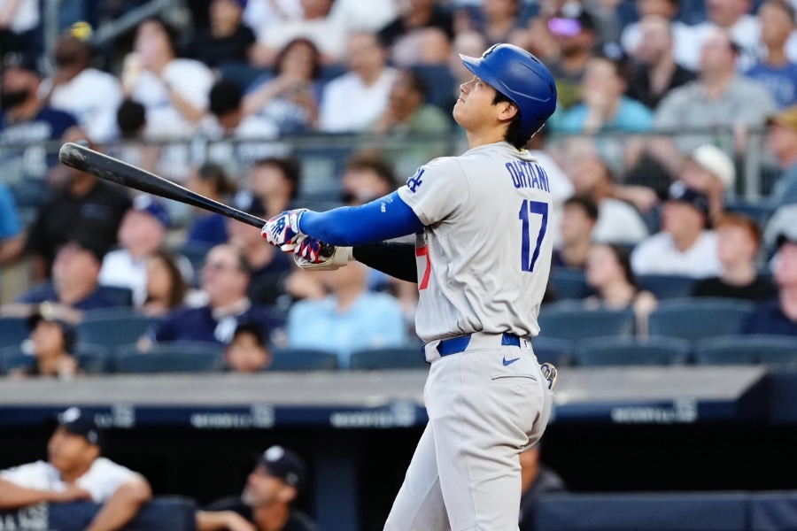 大谷翔平104公尺飛球遭接殺 洋基媒體緊盯