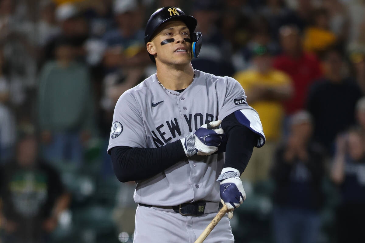 Aaron Judge右肋骨骨挫傷 本季首度未先發將再做精密檢查