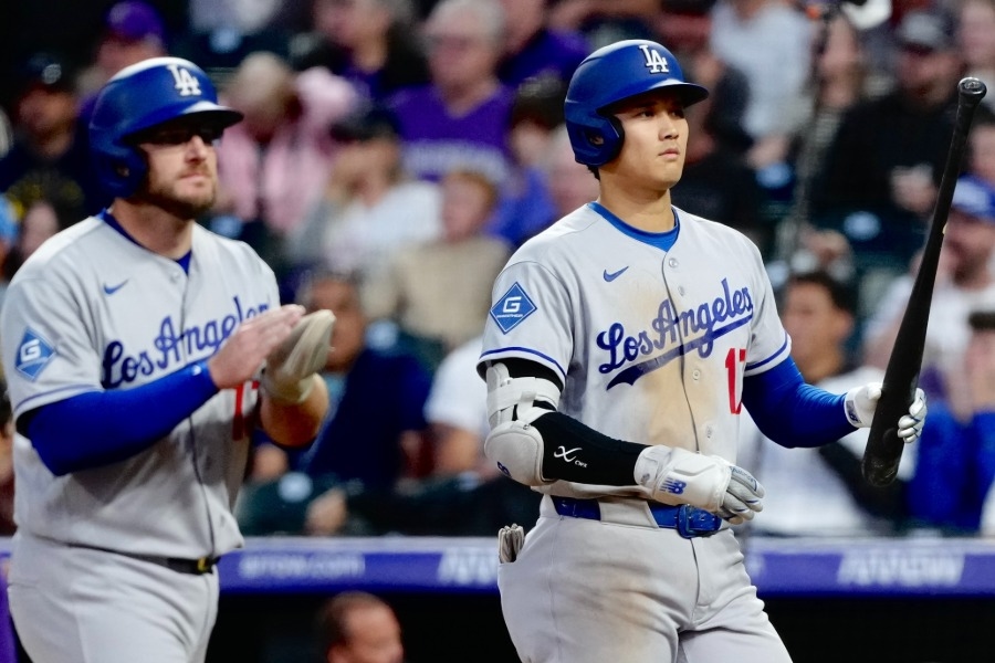 MLB/大谷翔平打席驚險一刻 道奇曼西機智判斷逆轉局勢