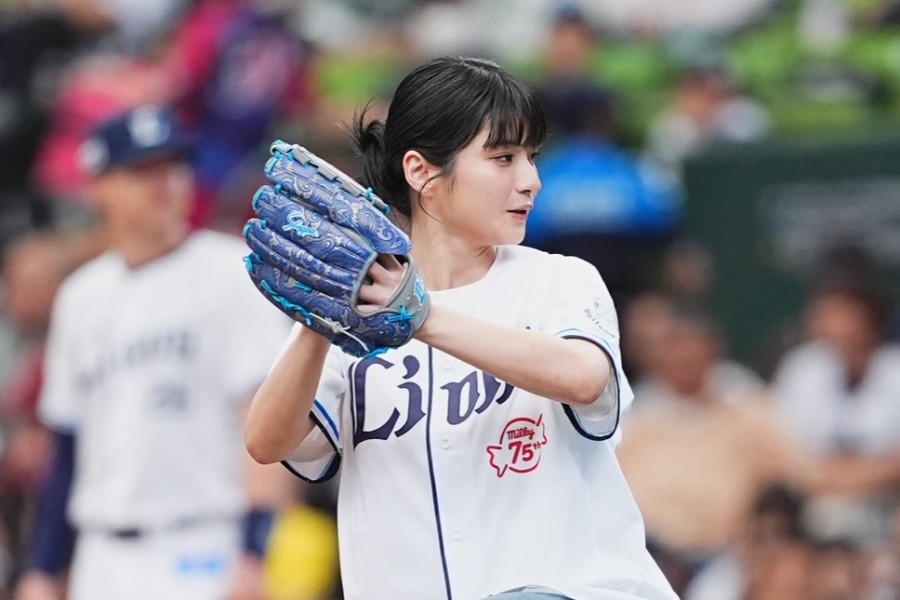 蒔田彩珠西武主場開球投出彈地球 西武6比2勝樂天收3連勝