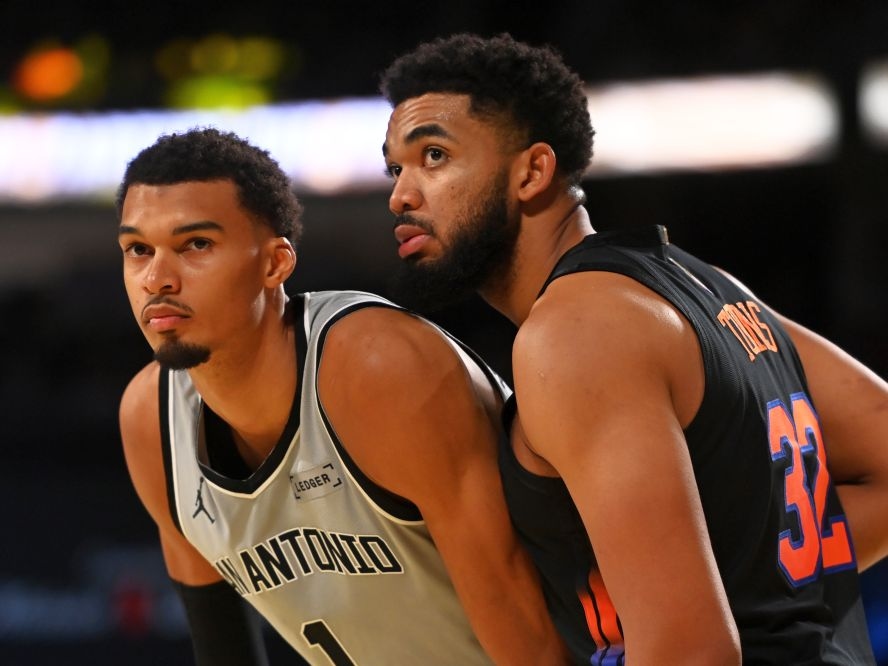 NBA總冠軍賽馬刺對尼克 Towns拚Wembanyama籃板戰