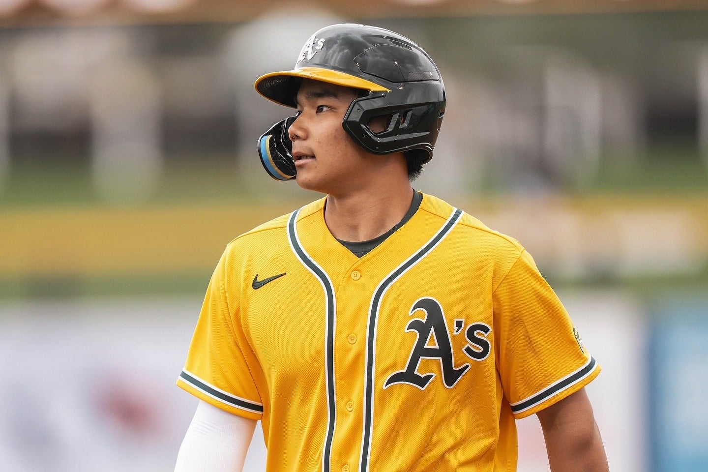 運動家1A森井翔太郎投手初登板1局無失分 二刀流再加守二壘引關注