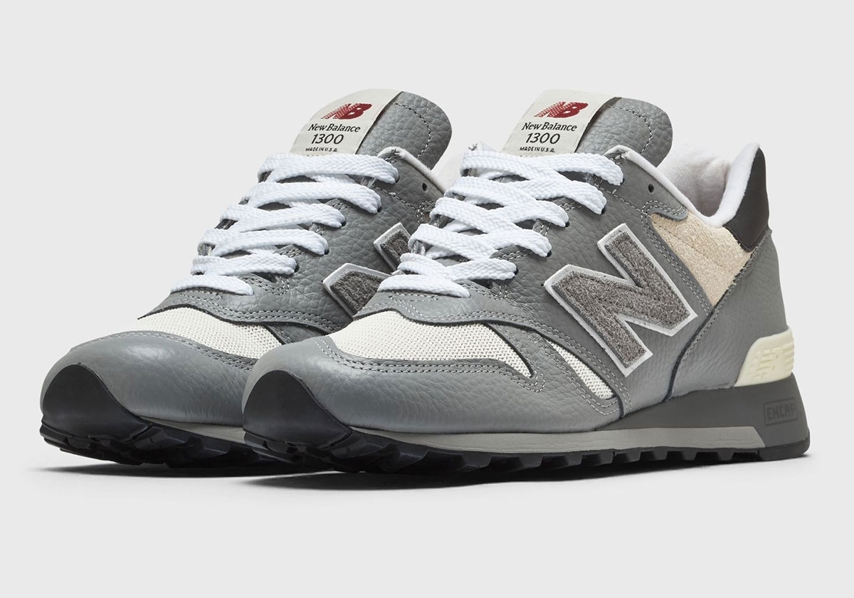 New Balance 1300 Made In USA「Slate Grey」官方圖曝光 皮革顆粒感與外露泡棉細節到位