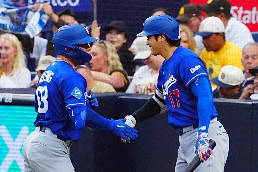 大谷翔平用動作回應「不合傳聞」 拉辛開轟回休息區他笑著迎接