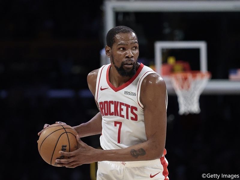 火箭 Kevin Durant 因左腳踝扭傷與骨挫傷缺席系列賽第五戰