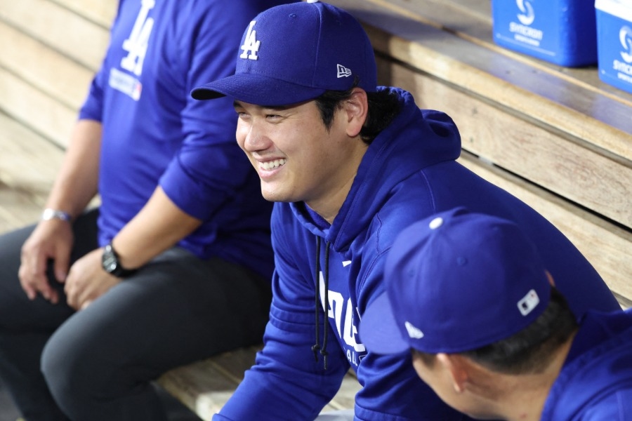 大谷翔平連2戰缺陣 終盤現身休息區