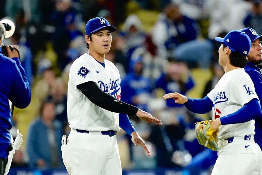 大谷翔平6局無安打奪第5勝 道奇4比1勝後貼Mookie Betts打氣照