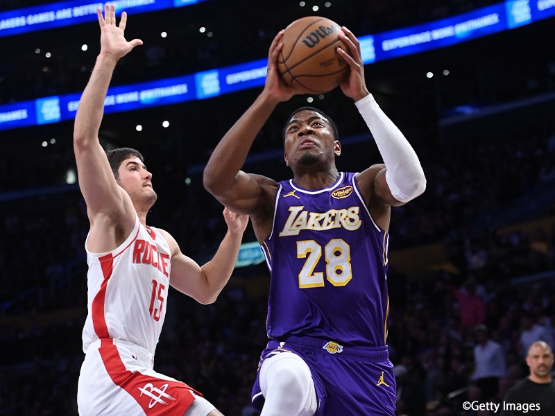 Reaves復出湖人不敵火箭,系列賽3勝2敗,Rui Hachimura貢獻12分