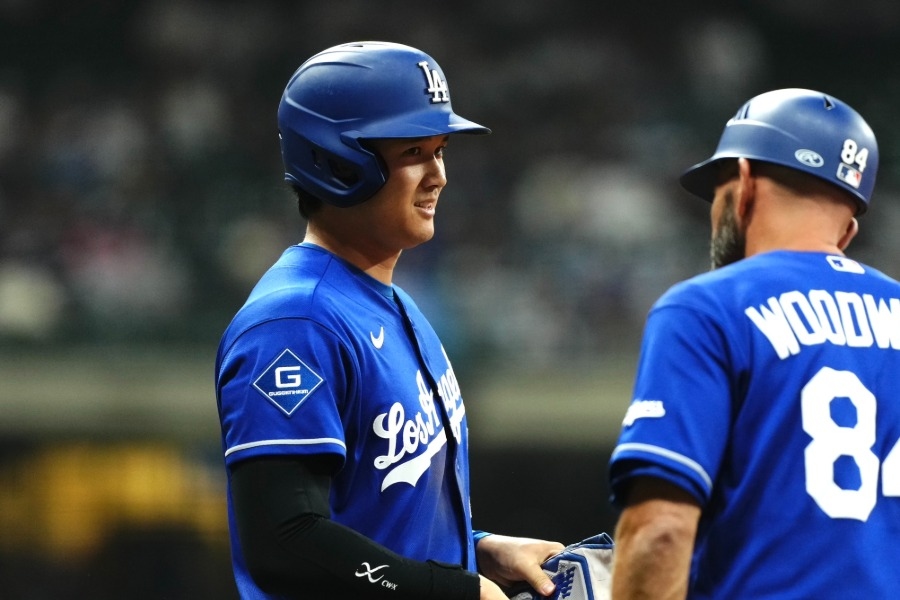 大谷翔平「種子淋浴」當代班 道奇官方勝利照選他搞怪表情
