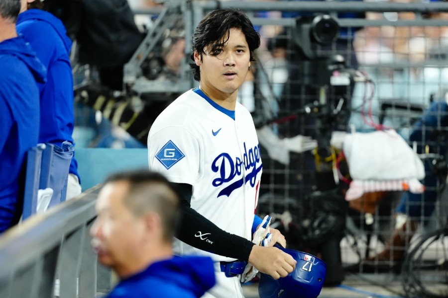 大谷翔平跑壘遭夾殺 前道奇投手讚溝通