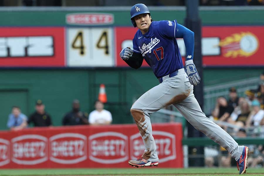 大谷翔平開轟後7局突退場 道奇:左膝發炎