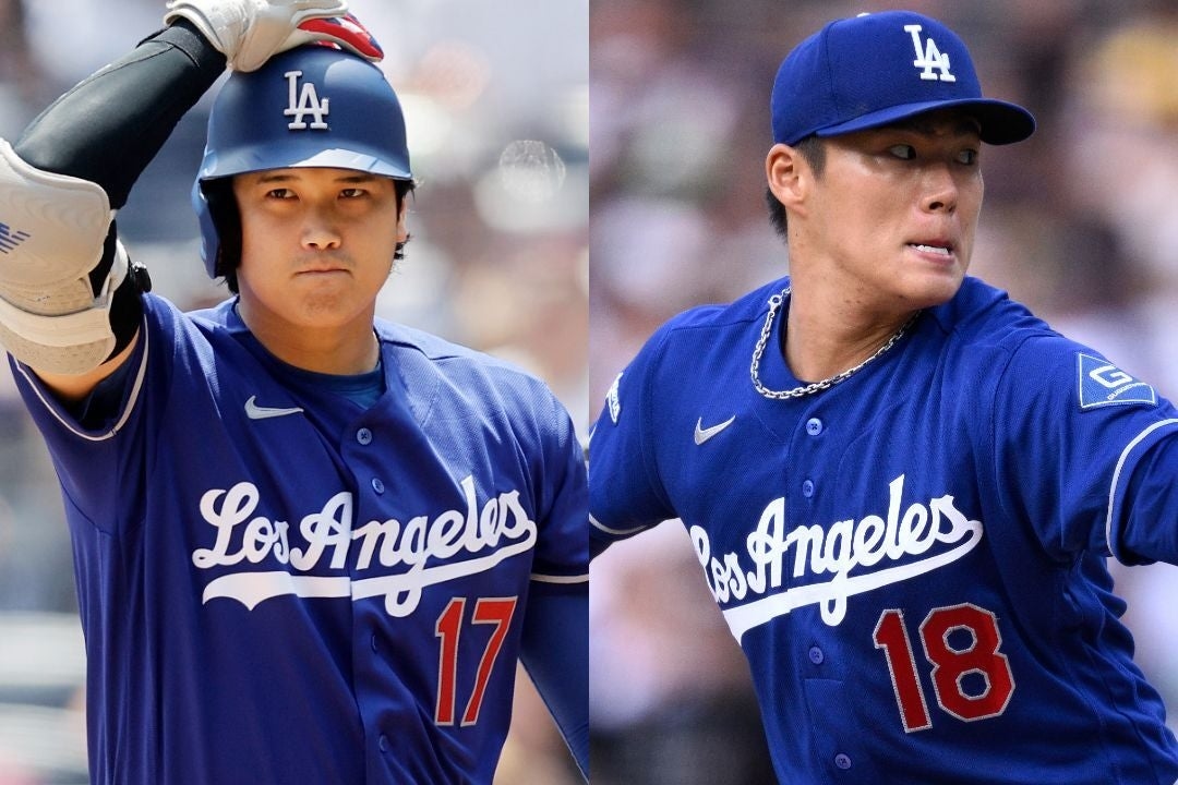 山本由伸完投奪第10勝 大谷翔平賽後摸頭祝賀