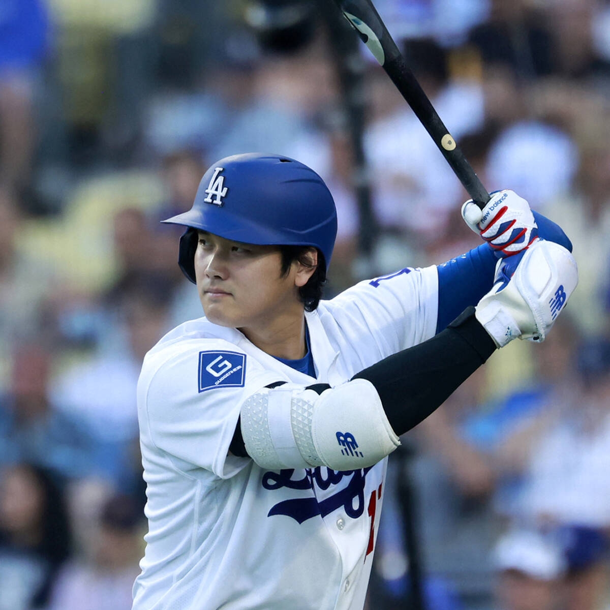 大谷翔平敲二壘安打 道奇追到1分差