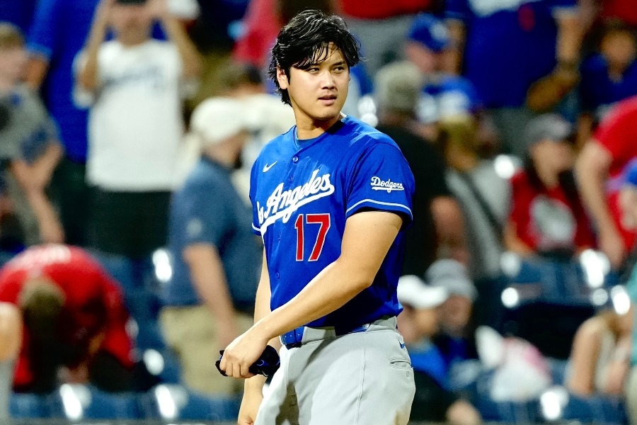 大谷翔平賽後右肘遭撞 道奇9比5勝費城人
