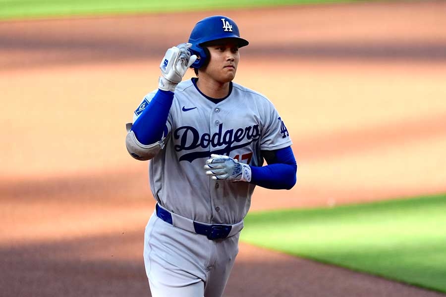 大谷翔平首局12秒開轟 5局無失分率道奇4比0勝教士