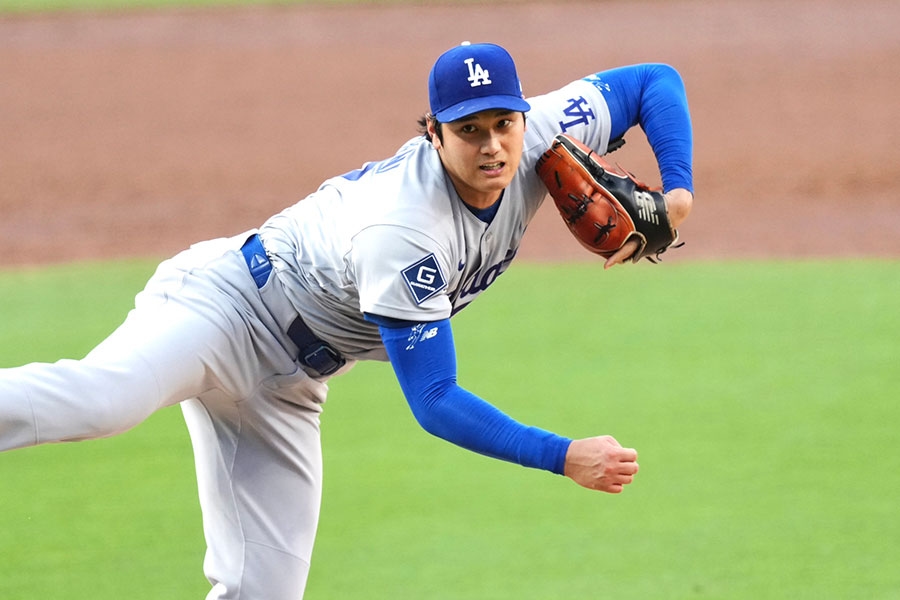 大谷翔平首局首打席敲第8轟 先發5局無失分道奇4比0教士