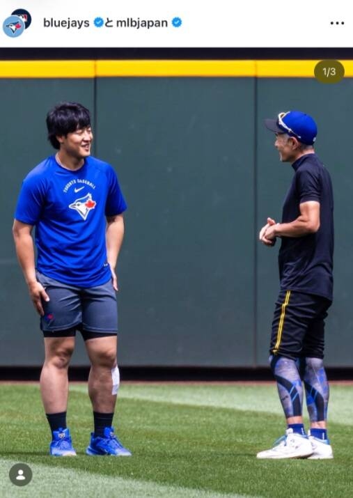 岡本和真賽前致意鈴木一朗 也獲選美聯6月最佳新人