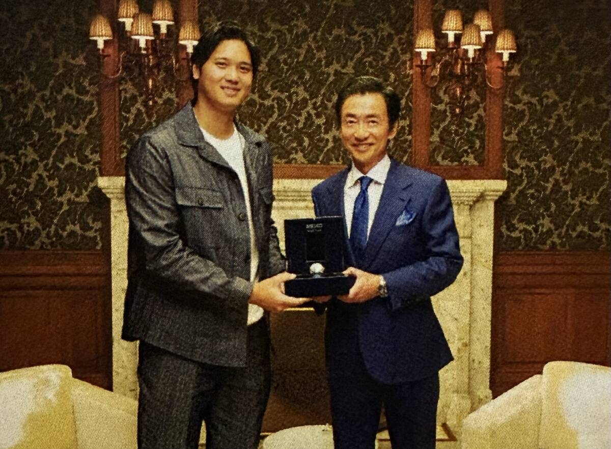 大谷翔平任Seiko大使10年 獲全球唯一100萬小時計