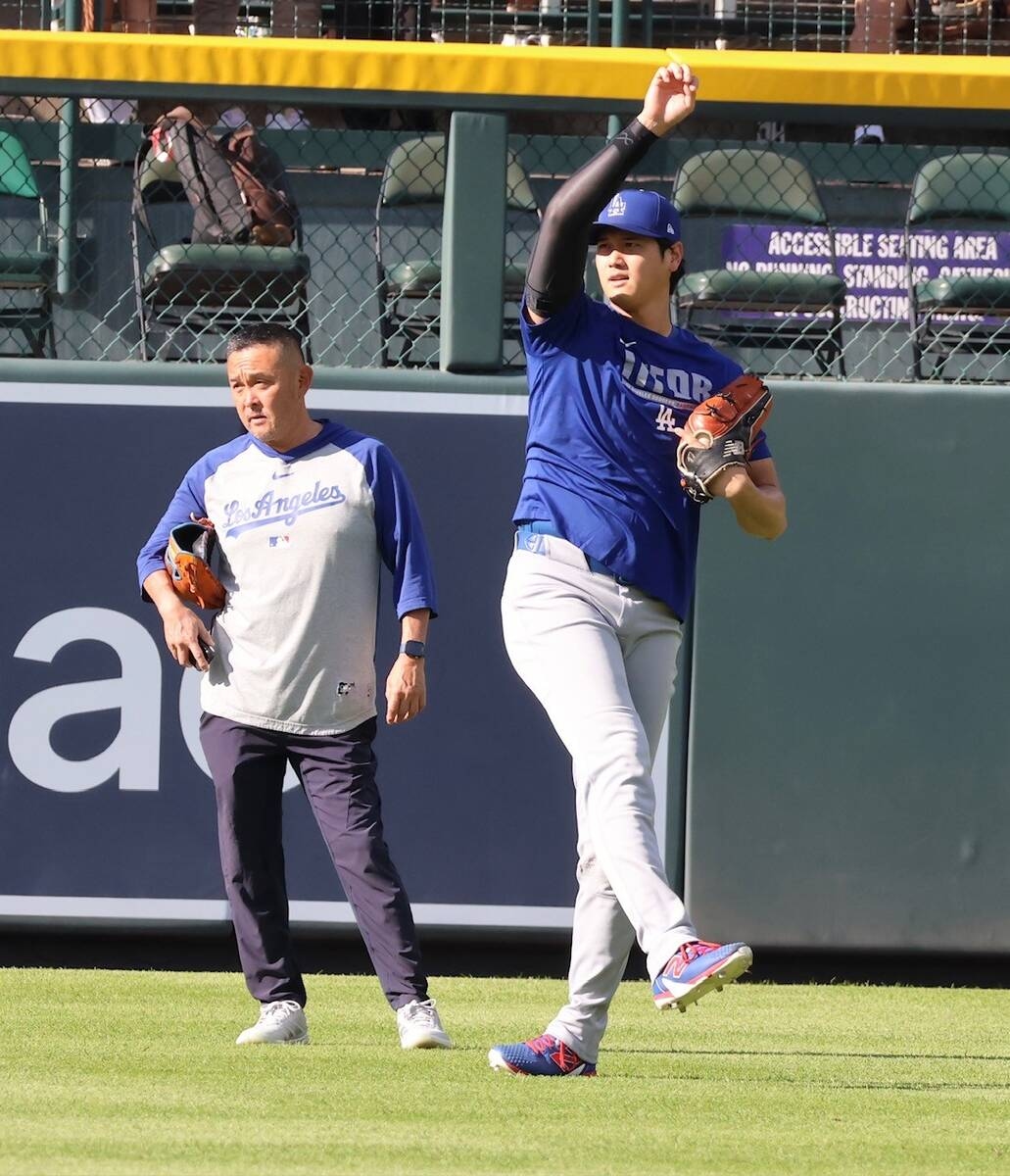 大谷翔平傳接球拉到50公尺 牛棚最快19日