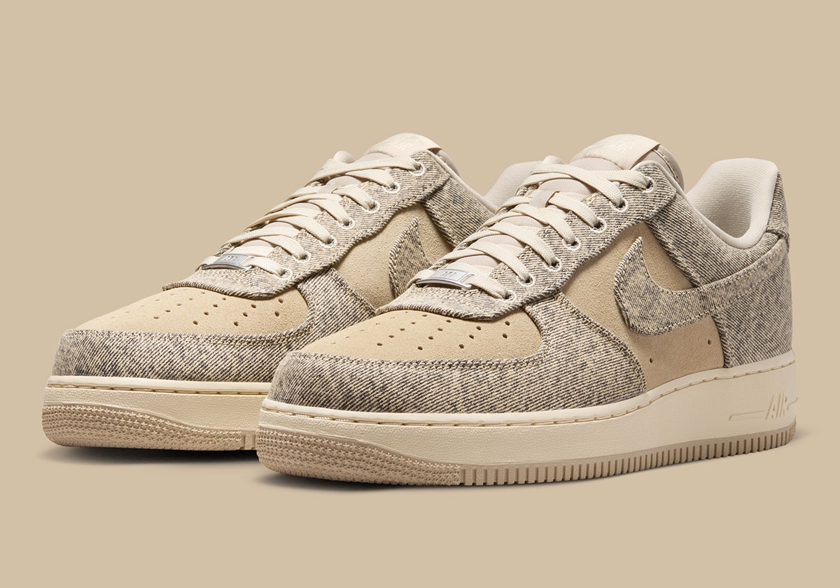 Nike Air Force 1 Low「Desert Khaki」丹寧麂皮堆疊新配色 2026 發售