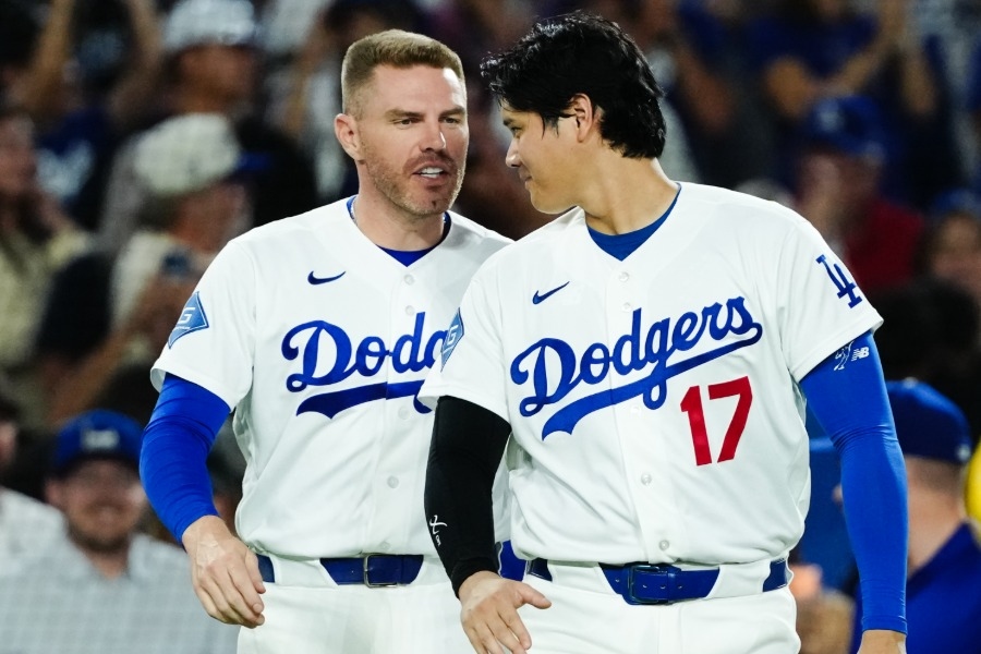 大谷翔平缺陣進場 Freddie Freeman伸手扶一把