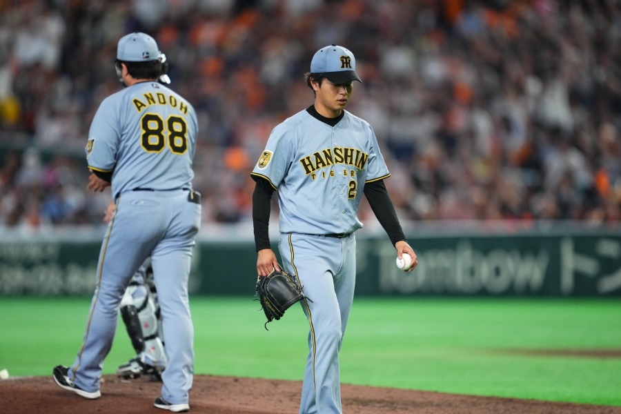 阪神高橋遙人7局前挨坂本勇人逆轉二壘打吞首敗 開季10連勝中止