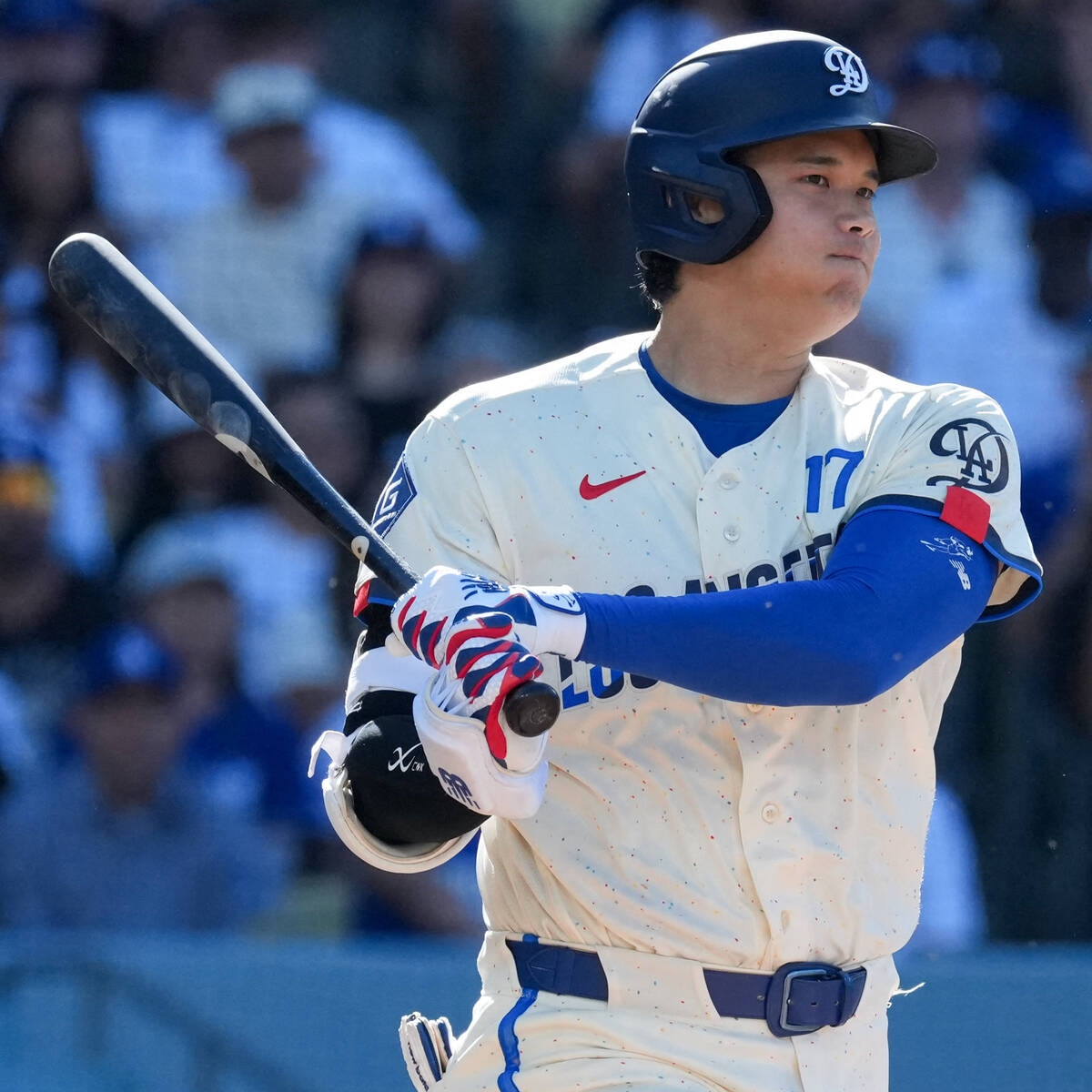 大谷翔平第5打席一壘滾地球 搖頭娃娃日未敲安