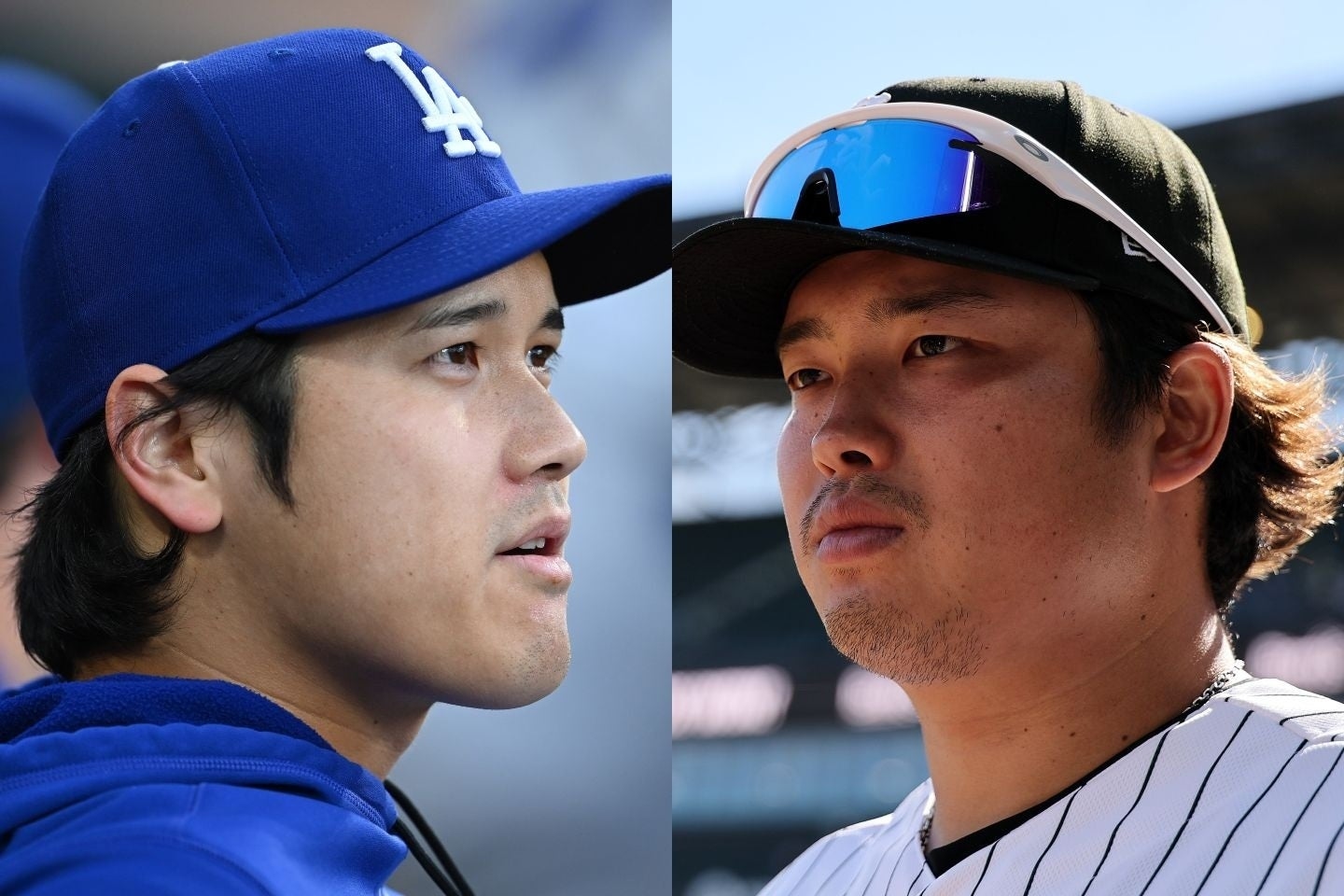 大谷翔平與村上宗隆同坐板凳 隔休息區互動成轉播亮點