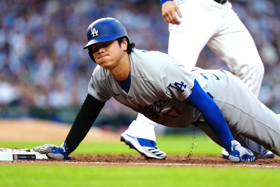 大谷翔平牽制出局 道奇跑壘失誤挨批