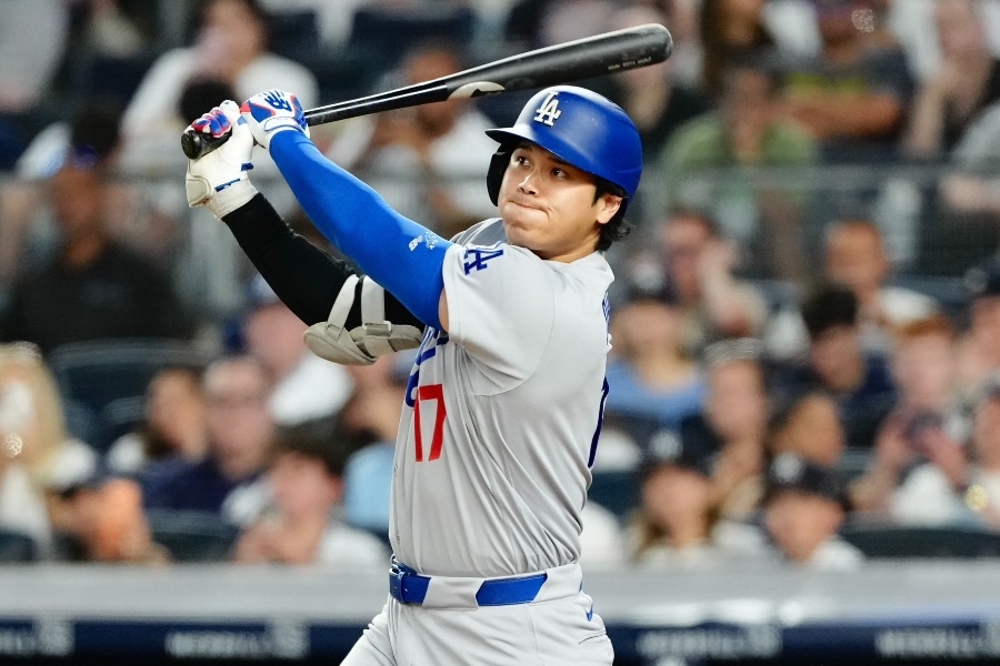 大谷翔平1棒DH先發 挑戰4戰首轟