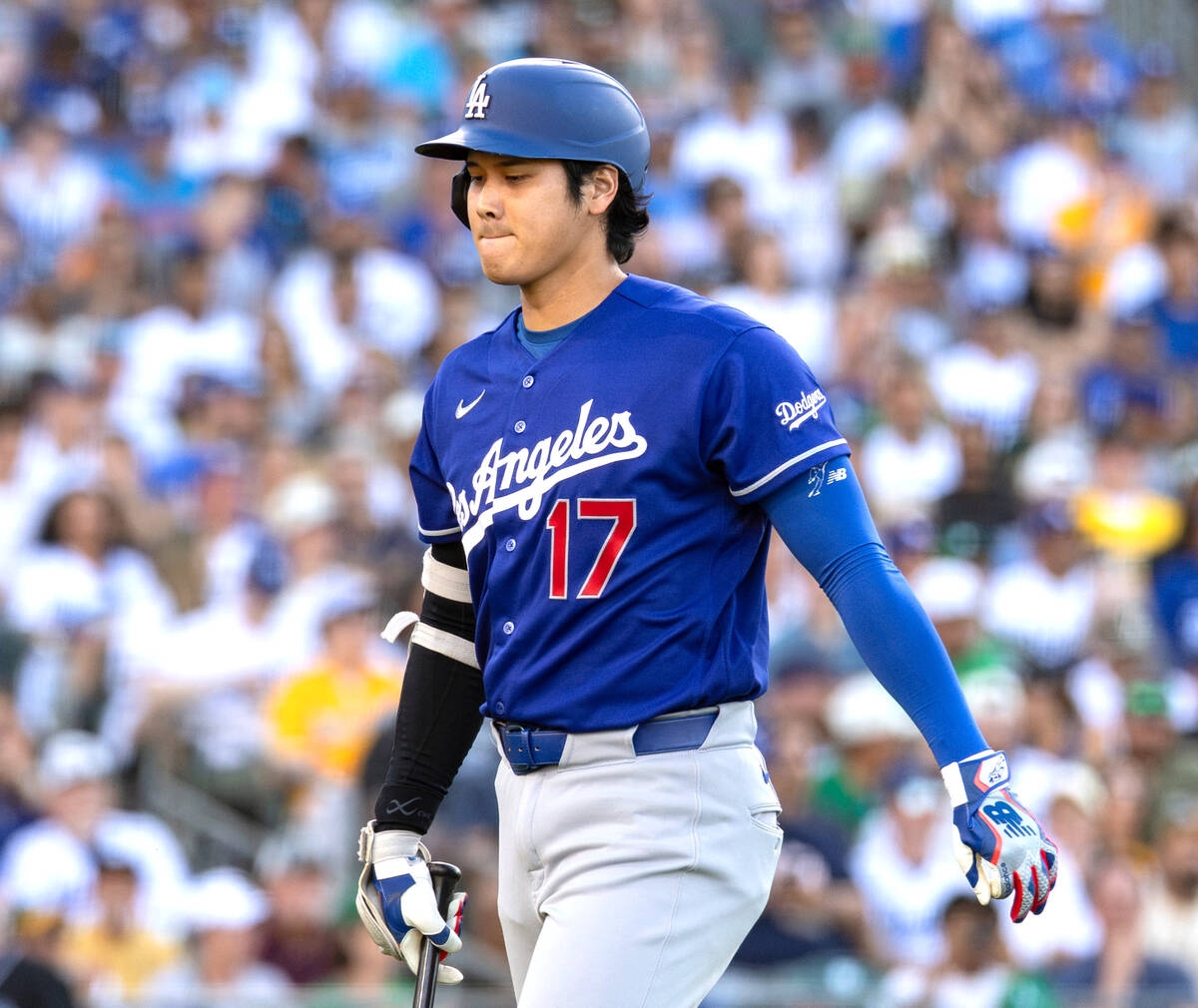 大谷翔平追平安打成空 道奇教頭點跑壘
