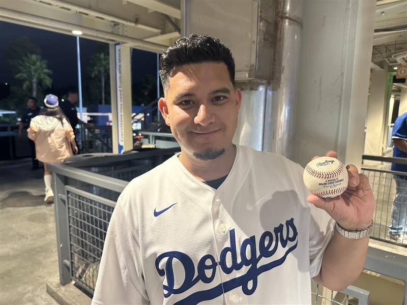 大谷翔平逆轉27轟 Dyson員工接到球