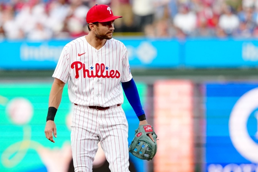 大谷翔平故意四壞後 Trea Turner守備出包